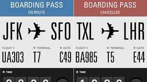 boarding card