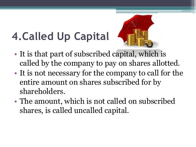 called-up capital