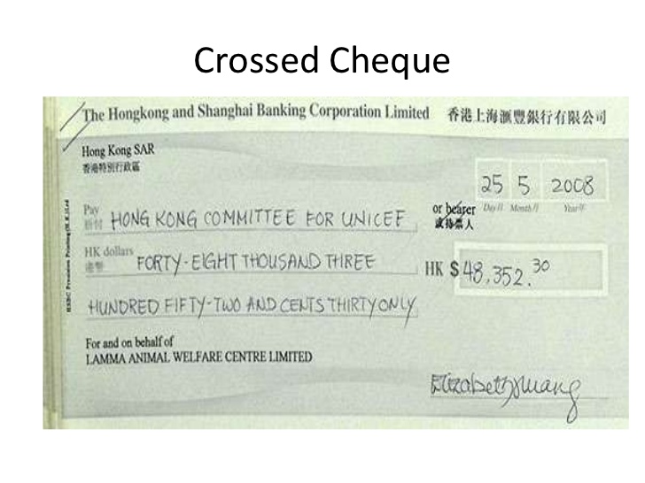 crossed cheque