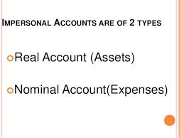 impersonal accounts